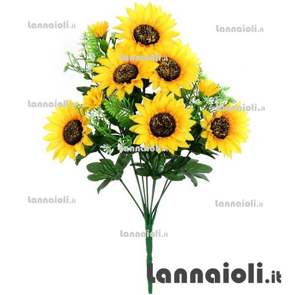 GIRASOLE MAZZO 9 RAMI CM.50 